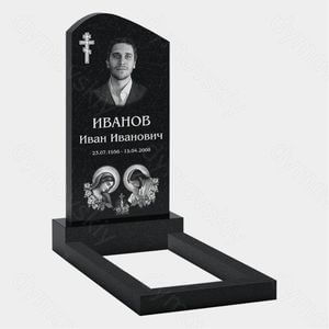 Памятник на могилу (10-162) «С православным крестом и ликами святых» 10-162