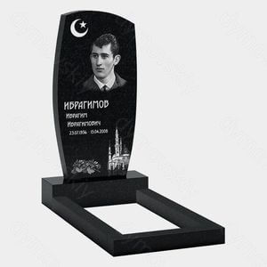 Памятник на могилу (10-169) «С полумесяцем и мечетью» 10-169