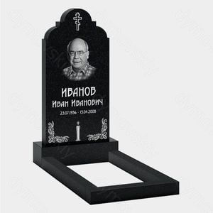 Памятник на могилу (10-214) «С крестом и свечой» 10-214