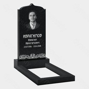 Памятник на могилу (10-237) «С фигурным верхом и орнаментом» 10-237