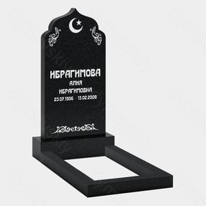 Памятник на могилу (10-243) «Купольный с полумесяцем и орнаментом» 10-243