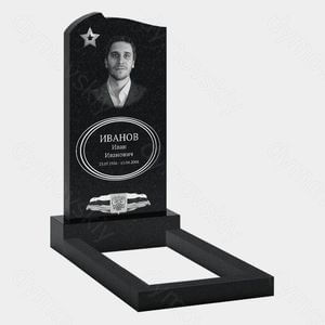 Памятник на могилу (10-251) «С флагом и звездой» 10-251