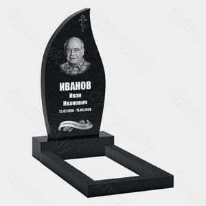 Памятник на могилу (10-281) «Каплевидный факел в форме пламени с крестом» 10-281