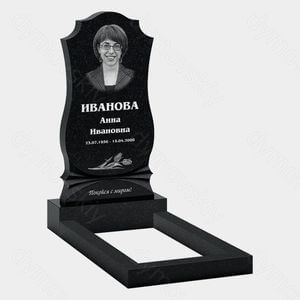 Памятник на могилу (10-321) «С щитом и плавными линиями» 10-321