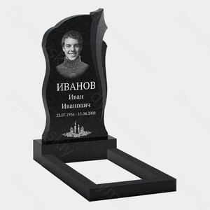 Памятник на могилу (10-362) «Волнообразная вертикальная стела с плавными линиями» 10-362