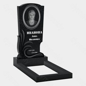 Памятник на могилу (10-375) «С волнообразным декором» 10-375