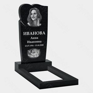 Памятник на могилу (10-427) «С сердцем и ангелами» 10-427