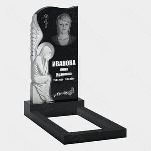 Памятник на могилу (10-441) «С ангелом и крестом» 10-441