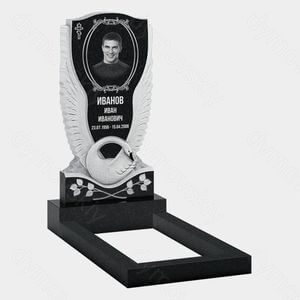 Памятник на могилу (10-451) «Лебедь с резными крыльями» 10-451