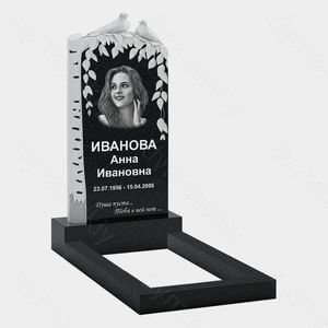 Памятник на могилу (10-473) «Береза с ветвями и голубями» 10-473