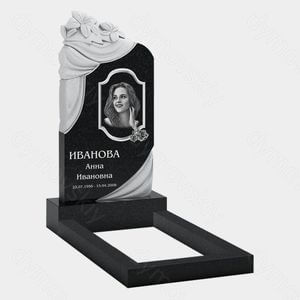Памятник на могилу (10-492) «Плащаница с резными цветами» 10-492