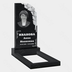 Памятник на могилу (10-499) «С рельефным венком» 10-499