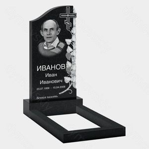 Памятник на могилу (10-512) «С виноградной лозой и крестом» 10-512