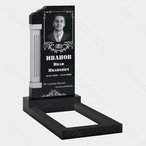 Памятник на могилу (10-523) «С рельефной колонной и классическим оформлением» 10-523