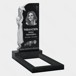 Памятник на могилу (10-531) «С женской фигурой и птицей» 10-531