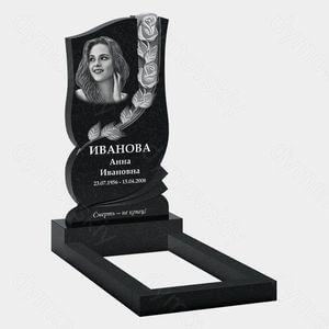 Памятник на могилу (10-543) «С вертикальной розой» 10-543