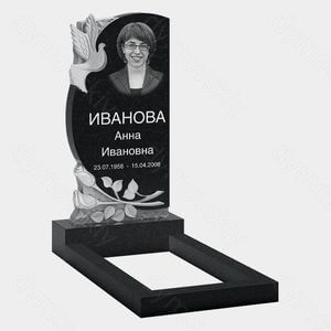 Памятник на могилу (10-555) «Корка с голубем и рельефной веткой» 10-555