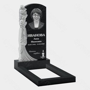 Памятник на могилу (10-561) «С розами и драпировкой» 10-561