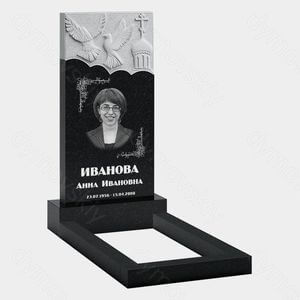 Памятник на могилу (10-568) «Облако с церковью, голубем и крестом» 10-568