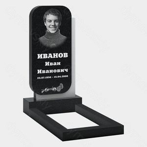 Памятник на могилу (10-585) «С закруглёнными углами и прямоугольной рамкой» 10-585