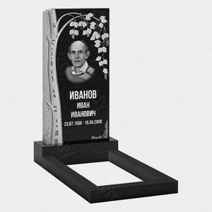 Памятник на могилу (10-602) «Резная береза с сережками» 10-602