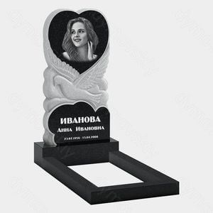 Памятник на могилу (10-607) «Сердце на облаке и птица» 10-607