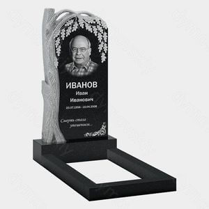 Памятник на могилу (10-709) «С резным деревом и ветвями» 10-709
