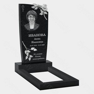 Памятник на могилу (10-736) «С розой и крестом» 10-736