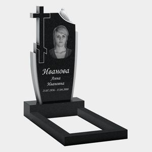 Стела с крестом и портретом голубем 10-799