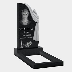 Стела с драпировкой и портретом 10-811
