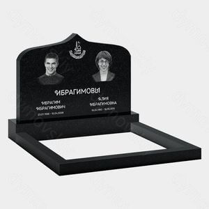 Памятник на могилу (11-198) «Двойная стела в виде купола мечети» 11-198