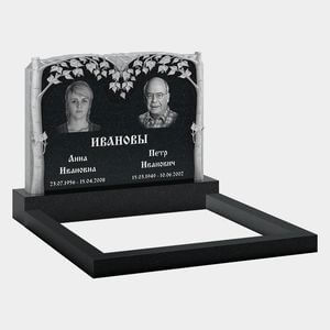 Памятник на могилу (11-282) «Со стройными березовыми деревьями и коркой» 11-282