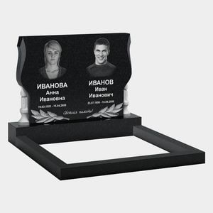 Памятник на могилу (11-309) «Пламя свечей с листьями» 11-309