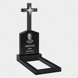 Памятник с крестом (15-101) «Вертикальная стела с высоким крестом»