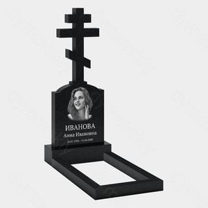 Памятник с крестом (15-118) «Вертикальная стела с православным крестом»