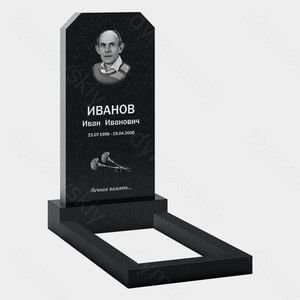 Памятник на могилу (20-105) «С прямыми скошенными углами» 20-105