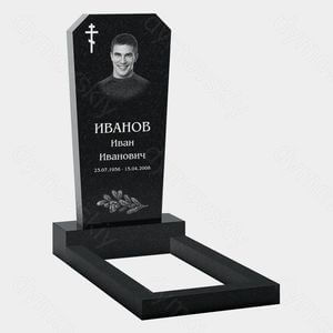 Памятник на могилу (20-106) «Трапеция с православным крестом» 20-106