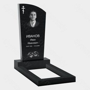 Памятник на могилу (20-130) «Парусный с православным крестом» 20-130