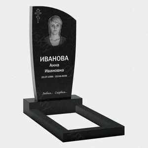 Памятник на могилу (20-131) «Скруглённая стела с православным крестом» 20-131