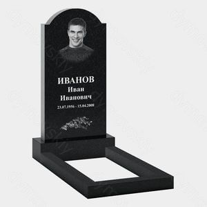 Памятник на могилу (20-148) «Классическая стела с закругленным верхом» 20-148