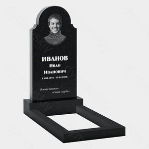 Памятник на могилу (20-178) «Классическая стела с закруглённым верхом» 20-178