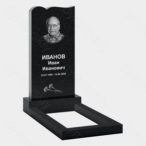Памятник на могилу (20-184) «Классическая прямоугольная стела с волнообразным верхом» 20-184