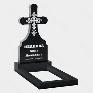 Памятник на могилу (20-193) «Классический крест с декоративным элементом» 20-193
