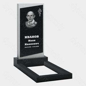 Памятник на могилу (20-202) «Темный ромб на светлой стеле» 20-202
