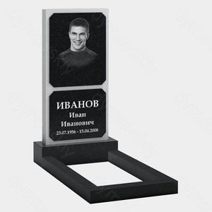 Памятник на могилу (20-209) «Классическая прямоугольная стела с рамками» 20-209