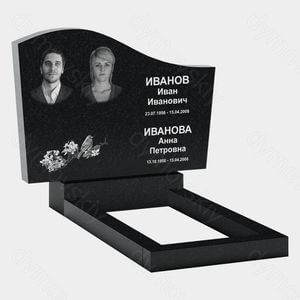 Памятник на могилу (21-127) «Парусный с цветочным мотивом» 21-127