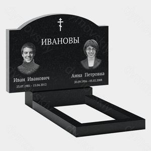 Памятник на могилу (21-140) «С аркой и православным крестом» 21-140