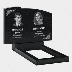 Памятник на могилу (21-154) «Парус с растительным орнаментом» 21-154