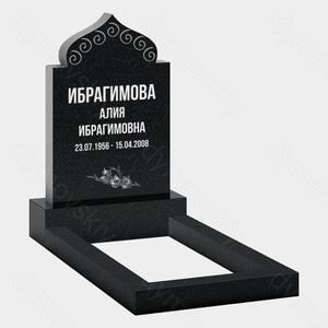 Памятник на могилу (22-174) «Купольный с фигурным верхом и завитками»