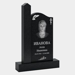 Памятник на могилу (30-106) «Вертикальный с мягким волновым контуром» 30-106